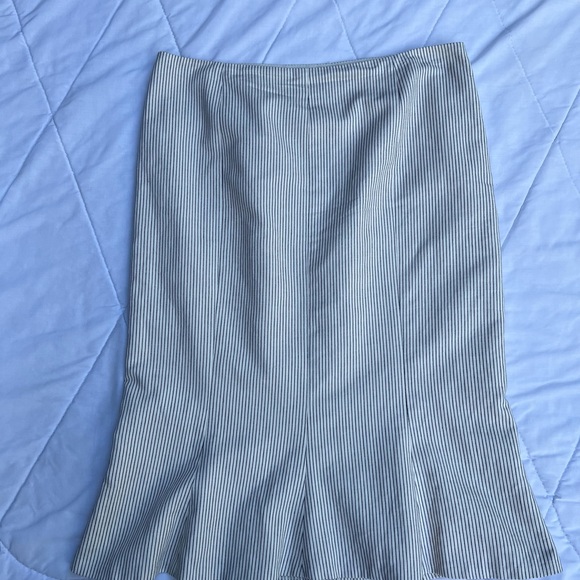 Lauren Ralph Lauren Pinstripe Trumpet Skirt - Picture 7 of 14